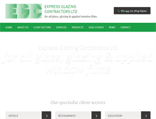 Tablet Screenshot of expressglazingcontractors.co.uk